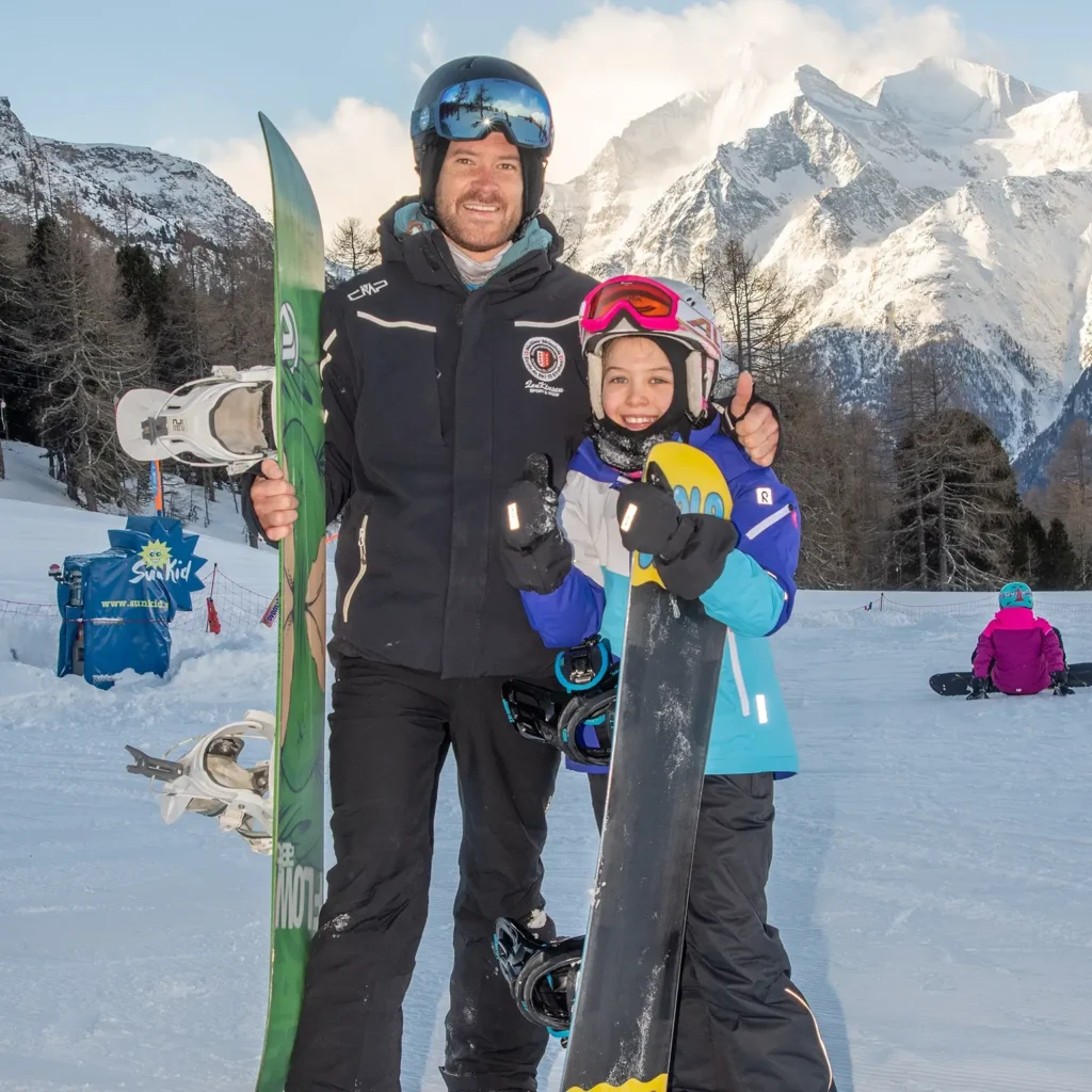 Private snowboard and ski lessons in Grächen